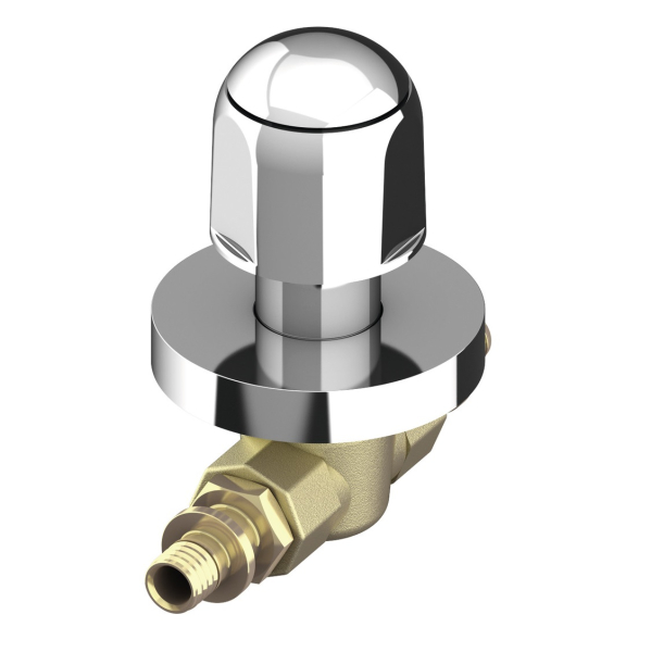 Robinet incorporabil TECEflex 751020, montaj incastrat, alama, D. 20 mm
