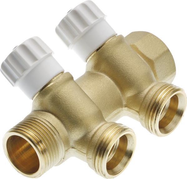 Distribuitor cu robinet, cu 2 cai, 3/4" x 3/4", Tece 
