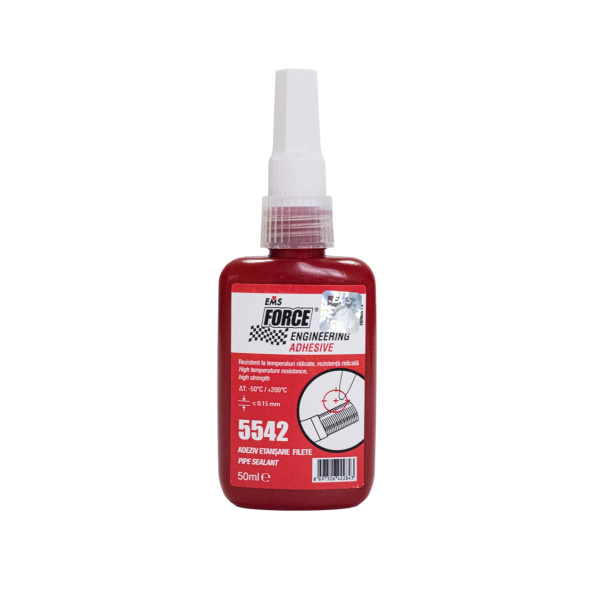 Adeziv etansant pentru filete metalice, Ems Force 5542, nedemontabil, 50 ml