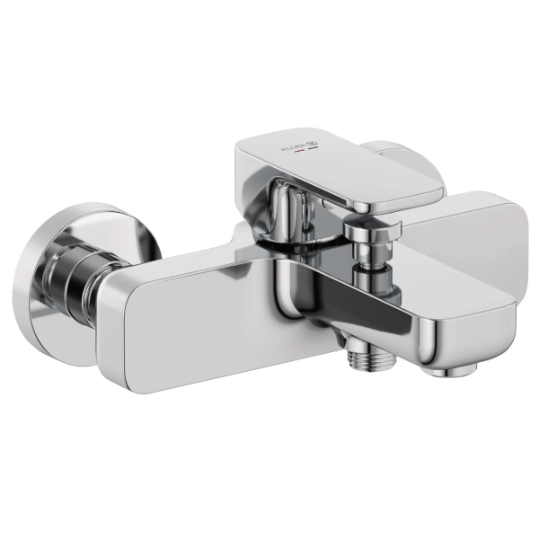 Baterie baie pentru cada / dus, Kludi Renon 426910575, montaj pe perete, monocomanda, finisaj cromat