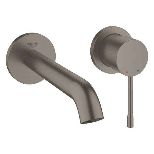 Baterie baie pentru lavoar, Grohe Essence 19408AL1, marimea M, montaj incastrat, monocomanda, finisaj grafit mat