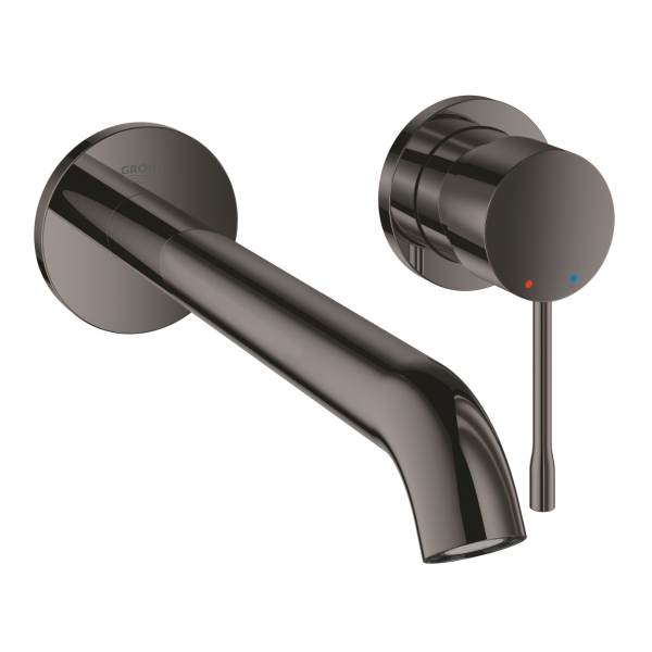 Baterie baie pentru lavoar, Grohe Essence 19967A01, marimea L, montaj incastrat, monocomanda, finisaj grafit lucios
