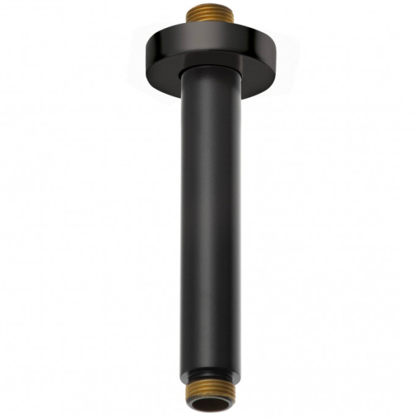 Brat fix pentru dus, Kludi A - QA 6651539-00, negru mat, 15 cm
