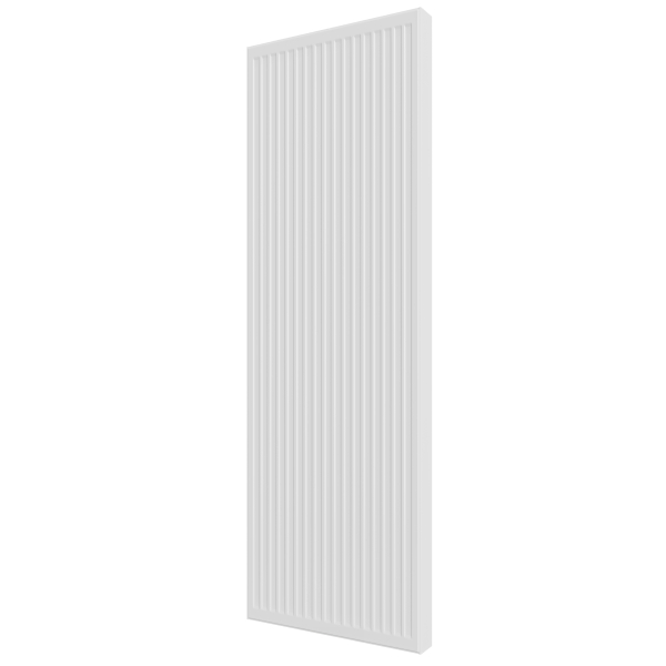 Calorifer vertical, decorativ, Purmo Vertical, drept, alb, 600 x 1950 mm, accesorii incluse