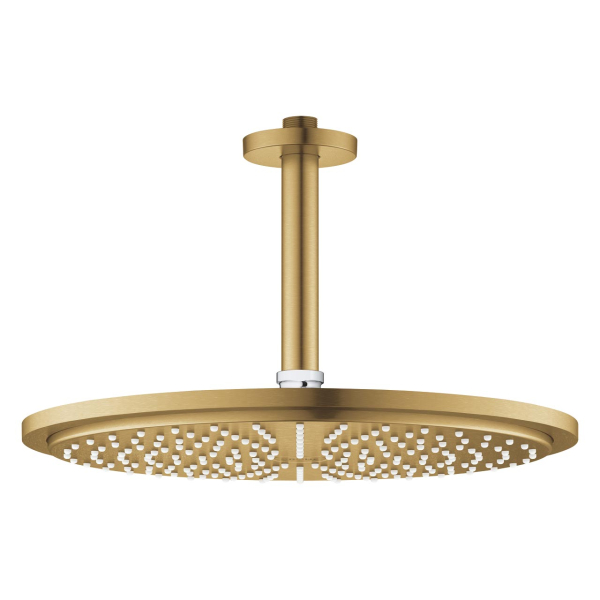 Cap dus fix Grohe Rainshower Cosmopolitan 310 26067GN0, auriu mat, 1 functie, sistem anticalcar