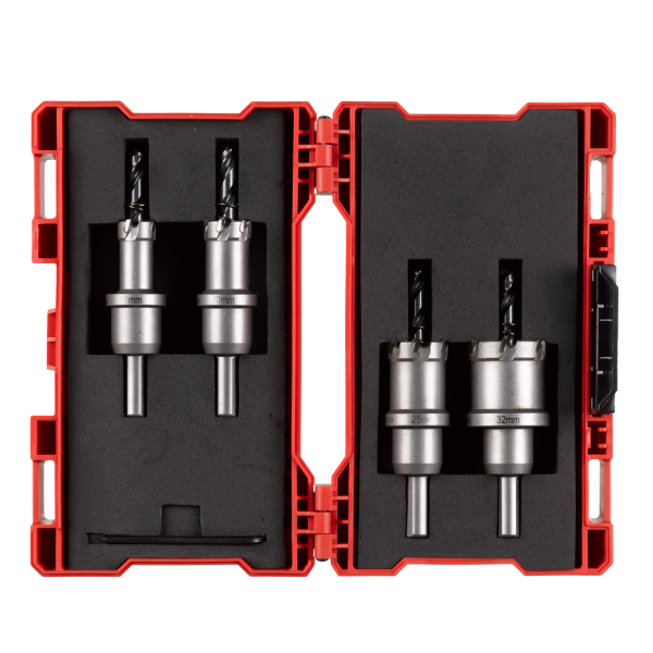 Carota otel, cu burghiu centrare, Milwaukee TCT 4932479058, 16 - 32 mm, set 4 bucati
