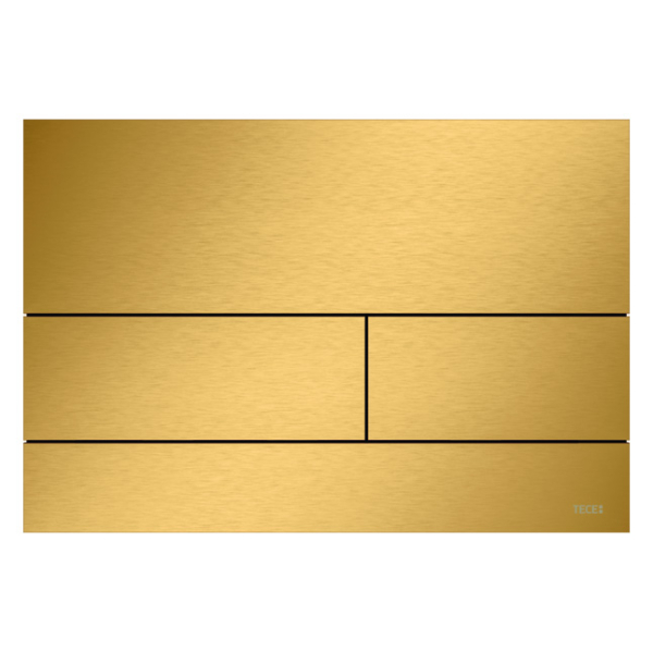 Clapeta actionare rezervor WC incastrat, TECE Square 9240848, auriu rosiatic mat
