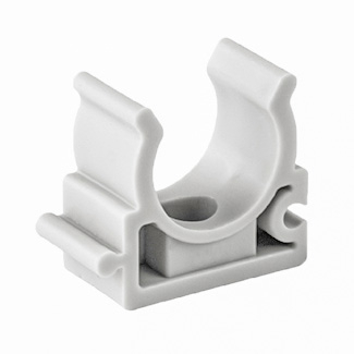 Clema suport teava PPR, D 50 mm, alb