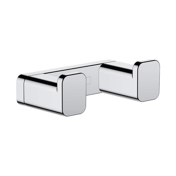 Cuier baie Hansgrohe AddStoris 41755000, 2 agatatori