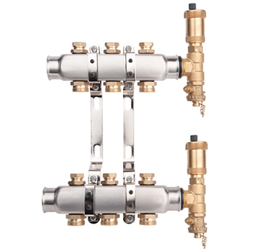 Distribuitor echipat inox 1", 3 cai x 3/4", Valvex Base
