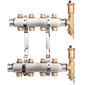 Distribuitor echipat inox 1", 4 cai x 3/4", Valvex Base
