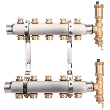 Distribuitor echipat inox 1", 5 cai x 3/4", Valvex Base