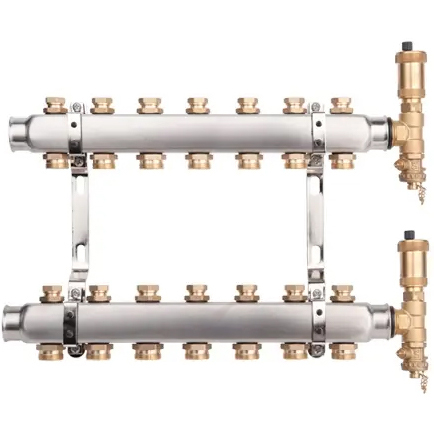 Distribuitor echipat inox 1", 7 cai x 3/4", Valvex Base
