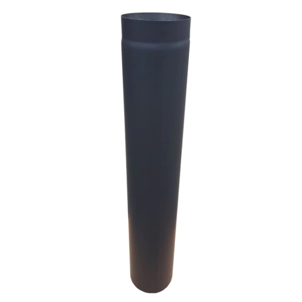 Burlan evacuare fum, otel, negru, 180 x 1000 mm