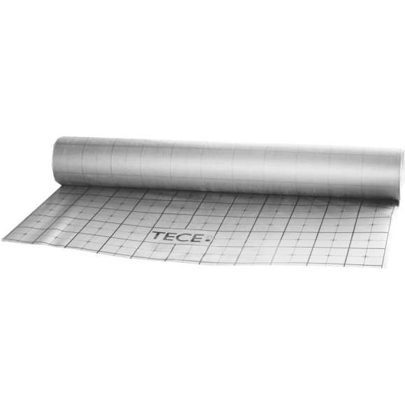 Folie izolatie TECEfloor 100 m x 1.12 m din plastic, premarcata, pentru incalzire in pardoseala cu agent termic