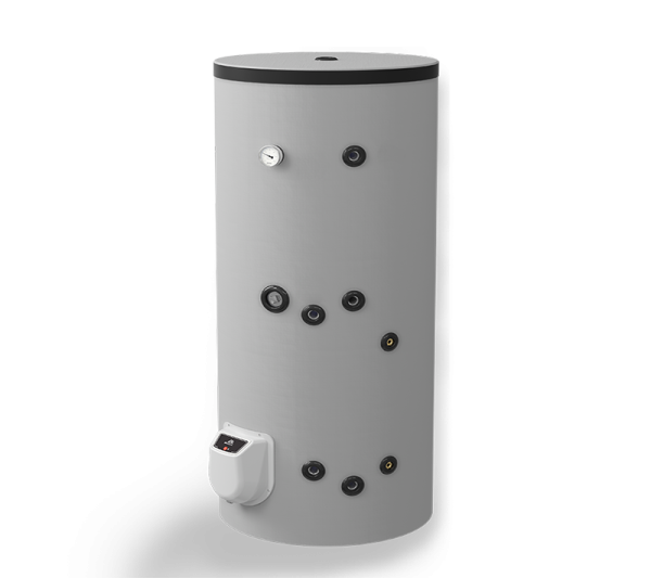Boiler termoelectric Eldom, 300 L, cu o serpentina si rezistenta electrica, pe pardoseala, 9000 W
