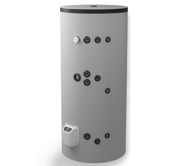 Boiler termoelectric Eldom, 500 L, cu doua serpentine si rezistenta electrica, pe pardoseala, 9000 W
