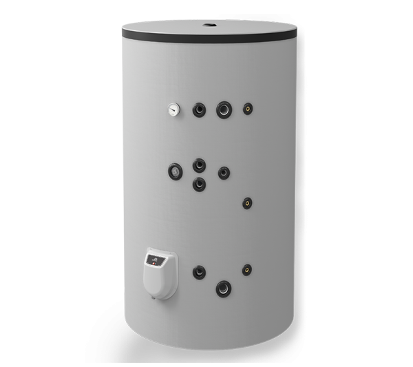 Boiler termoelectric Eldom, 750 L, cu doua serpentine si rezistenta electrica, pe pardoseala, 12000 W
