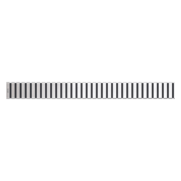 Gratar pentru canal scurgere, Alcadrain Line, finisaj cromat mat, 65 cm