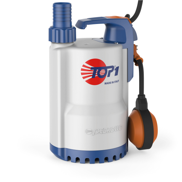 Pompa submersibila ape murdare Pedrollo TOP1, 9.6 mc/h, H max. 7 m, 2900 RPM, 250 W
