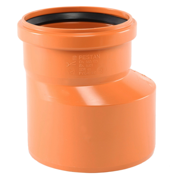Reductie PVC cu inel, D 160 x 125 mm