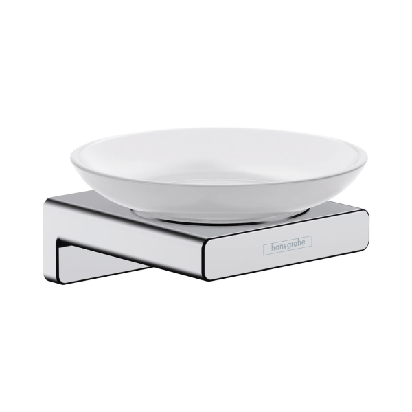 Savoniera cu suport Hansgrohe AddStoris 41746000, finisaj crom