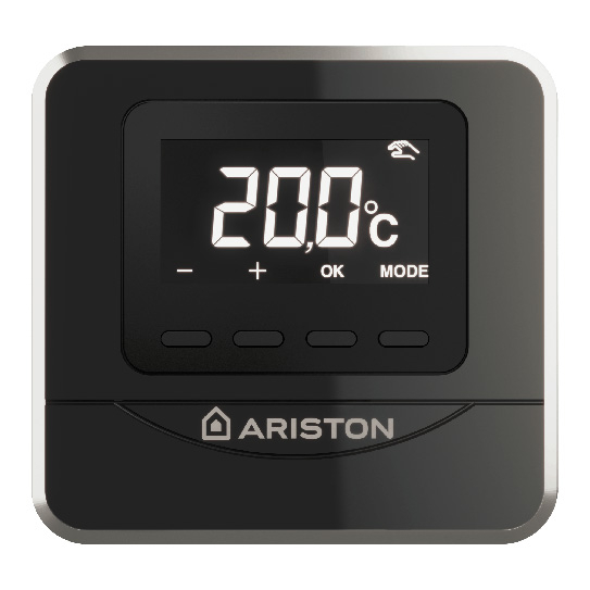 Senzor de temperatura ambientala Ariston Cube 3319116, cu fir, negru, modulabil, IP30
