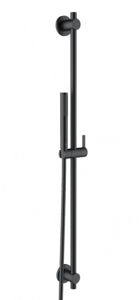 Set dus para + furtun + suport + bara Kludi Nova Fonte, finisaj negru mat, 1 functie