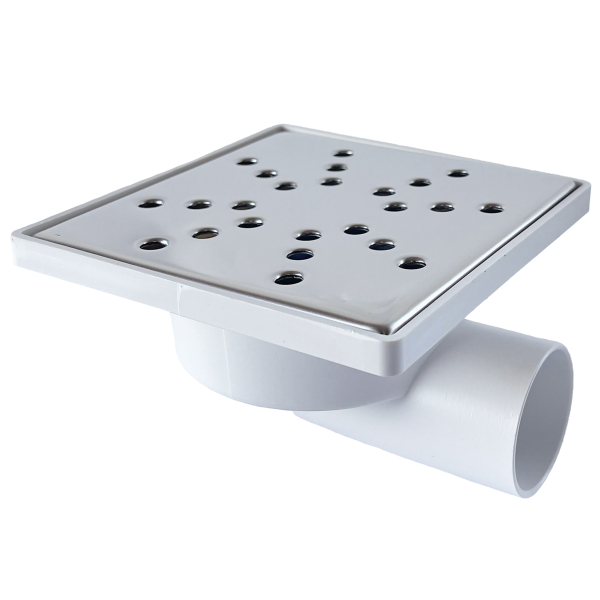 SIFON PARDOSEALA LATERAL 150x150 1IES. 50 INOX