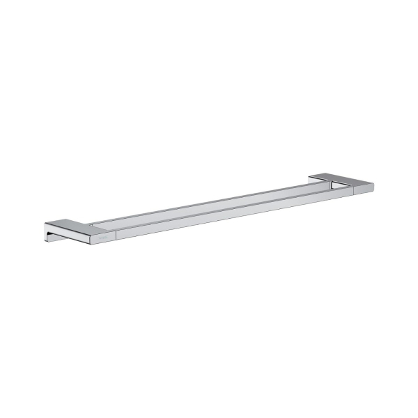 Suport prosop baie Hansgrohe AddStoris 41743000, tip bara, finisaj cromat, cu doua brate