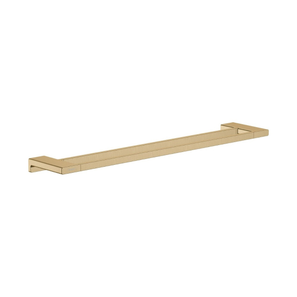 Suport prosop baie Hansgrohe AddStoris 41743140, tip bara, finisaj bronz periat, cu doua brate