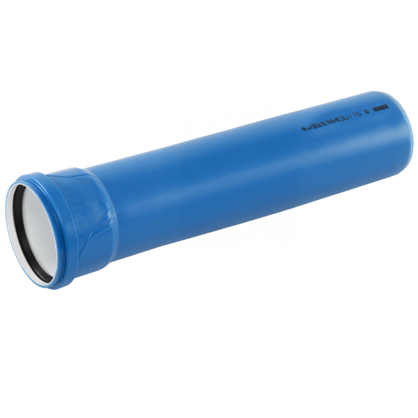 Teava PP pentru scurgere canalizare interioara, cu inel, fonoabsorbanta, 110 mm, 1 m, albastru