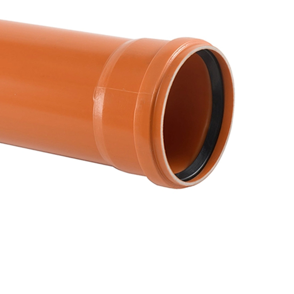 Teava PVC pentru scurgere canalizare exterioara, cu inel, multistrat, 315 x 7.7 mm, 2 m, portocaliu