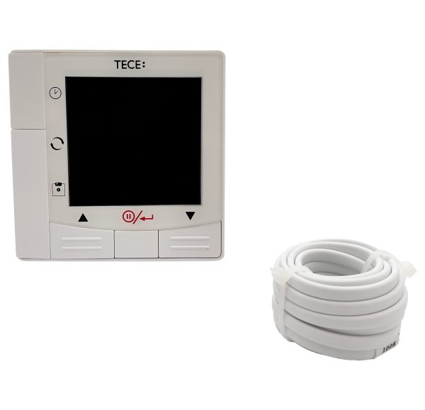 Termostat de ambient cu senzor de sapa pentru incalzire in pardoseala, TECEfloor, afisaj digital, 230 V