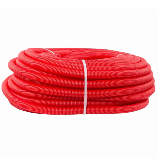 Tub protectie 40 mm pentru teava PEX D 25 mm, rosu, pentru incalzire in pardoseala cu agent termic