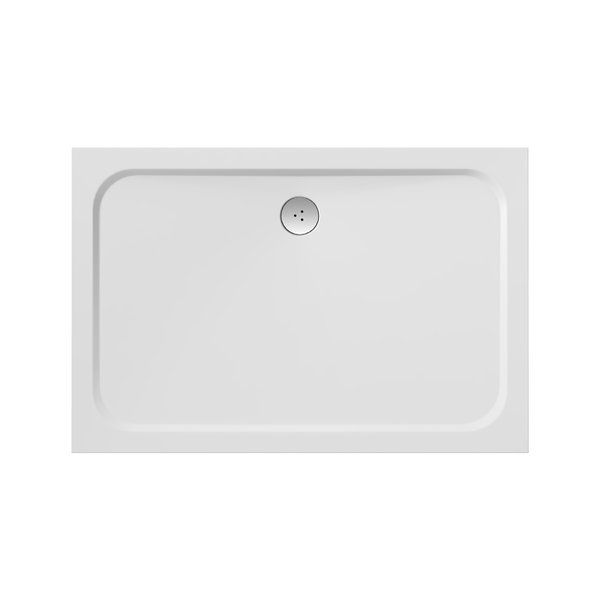 Cadita de dus rectangulara, Ravak Gigant Pro Chrome XA04A401010, compozit 80 x 100 x 3 cm